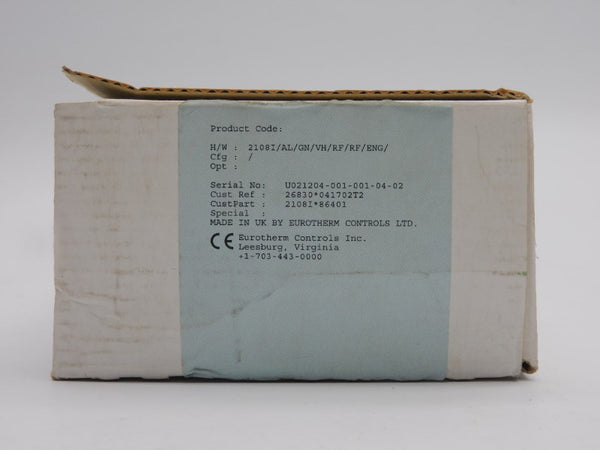 EUROTHERM CONTROLS 2108I/AL/G/VH/RF/RF/ENG/ 100-240VAC 2A NSMP