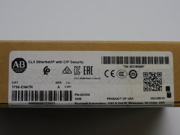 ALLEN BRADLEY 1756-EN4TR SER. A F/W 3.001 DATE: 2022 NSFS