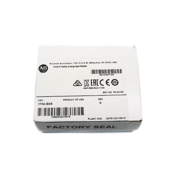 ALLEN BRADLEY 1734-IE4S SER. A DATE: 2021 NSFS