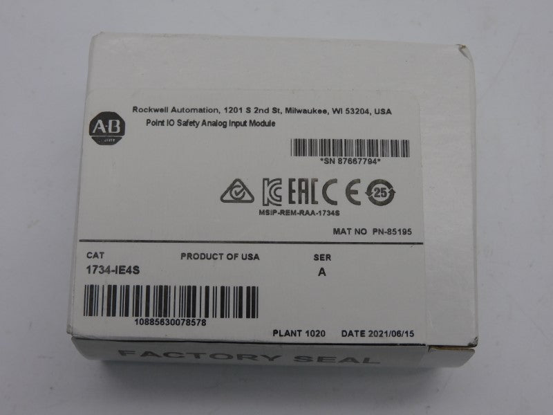 ALLEN BRADLEY 1734-IE4S SER. A DATE: 2021 NSFS