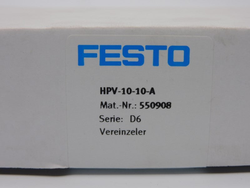 FESTO HPV-10-10-A 550908 NSFS