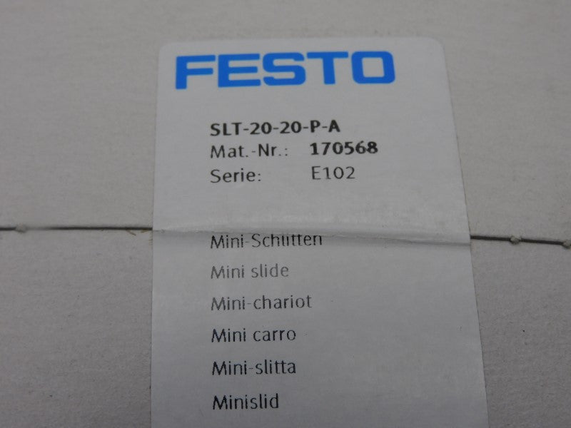 FESTO SLT-20-20-P-A 170568 NSFS
