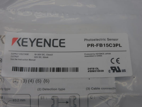 KEYENCE PR-FB15C3PL 10-30VDC NSMP