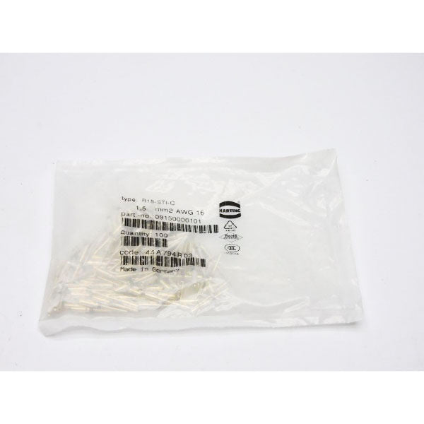 HARTING 09150006101 R15-STI-C (PKG OF 100) NSMP