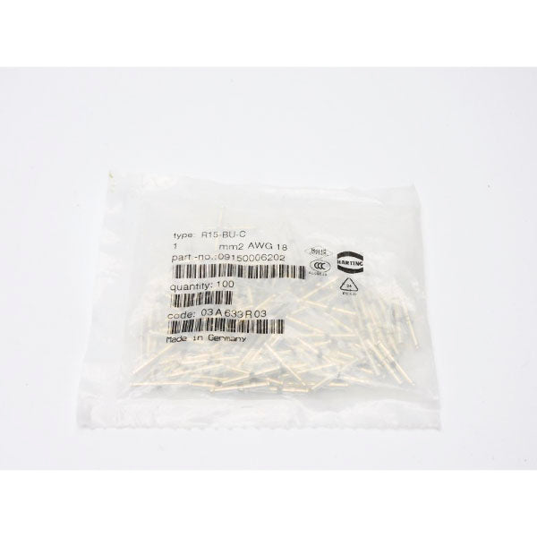 HARTING 09150006202 R15-BU-C (PKG OF 100) NSMP