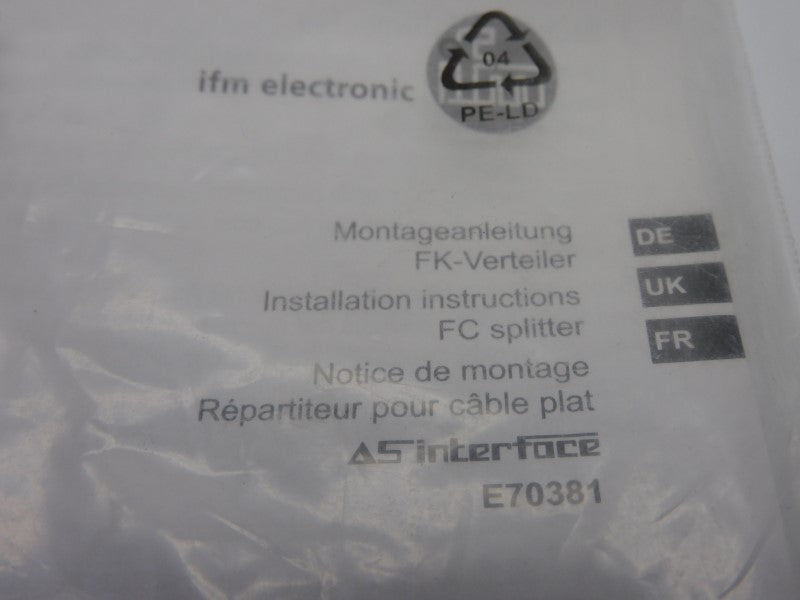 IFM EFECTOR E70381 NSMP