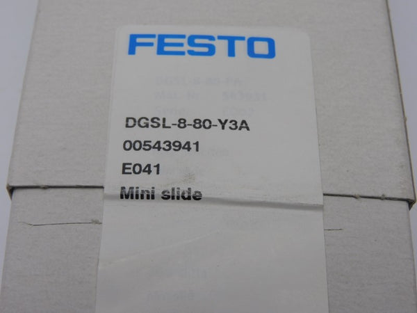 FESTO DGSL-8-80-Y3A 00543941 NSFS