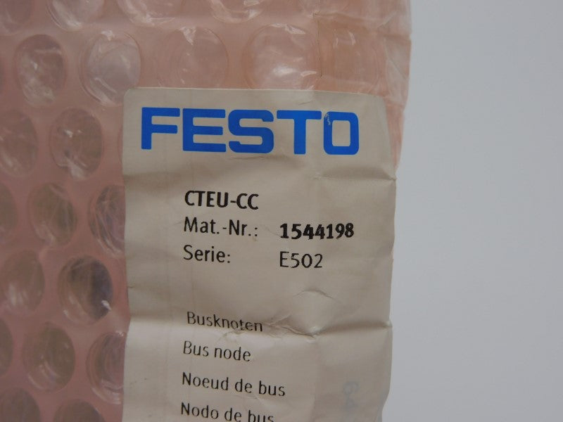 FESTO CTEU-CC 1544198 24VDC REV. 03 NSMP