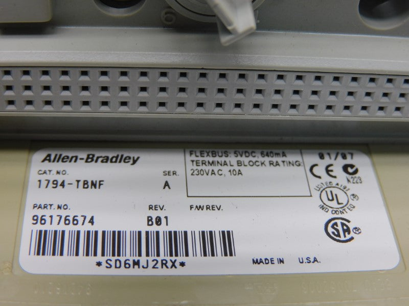 ALLEN BRADLEY 1794-TBNF SER. A REV. B01 230VAC 10A UNMP