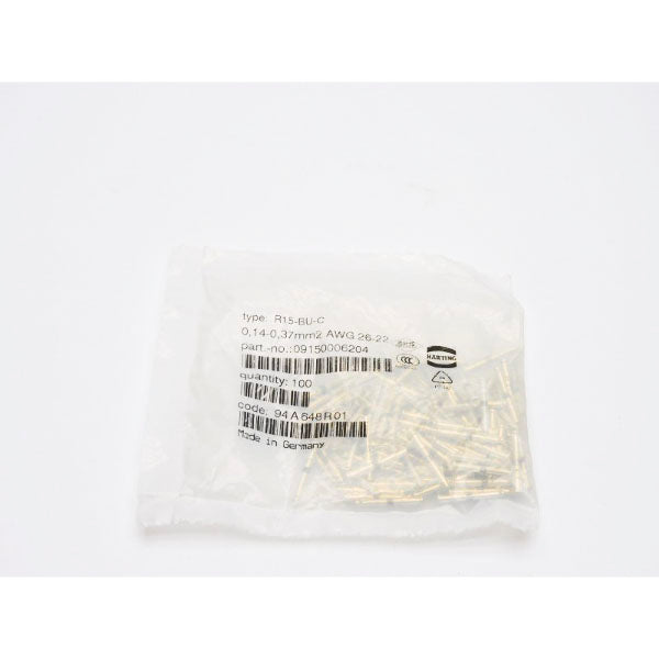 HARTING 09150006204 R15-BU-C (PKG OF 100) NSMP