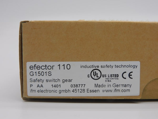 IFM EFECTOR G1501S 110 NSFS