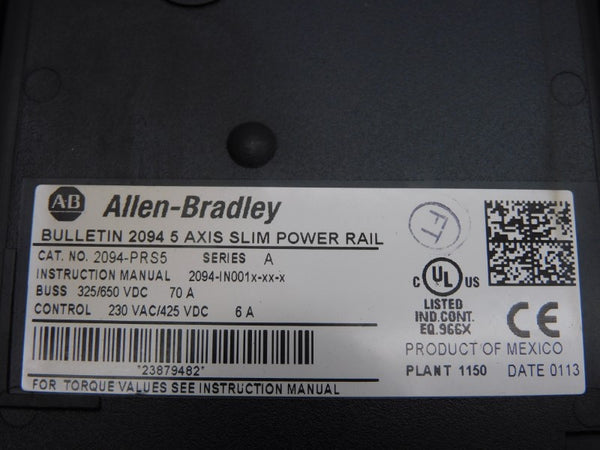 ALLEN BRADLEY 2094-PRS5 SER. A 650VDC 70A UNMP