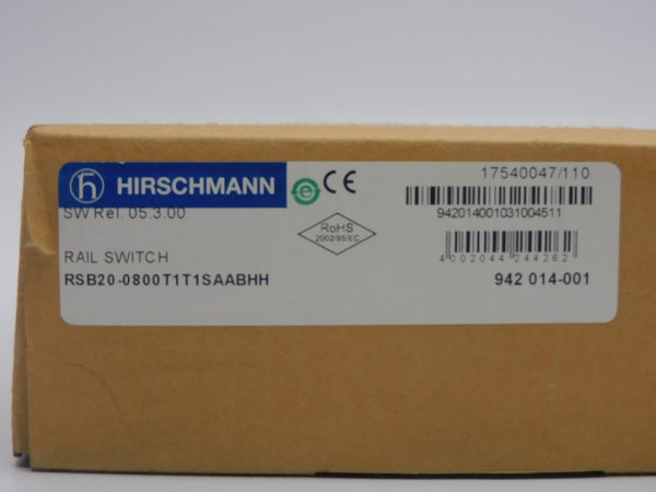 HIRSCHMANN RSB20-0800T1T1SAABHH05.3.00 9.6-32VDC 0.6-0.2A (SOITEC1-WA) NSMP
