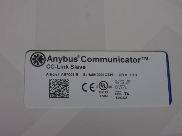 ANYBUS AB7008-B VER. 2.2.1 NSFS