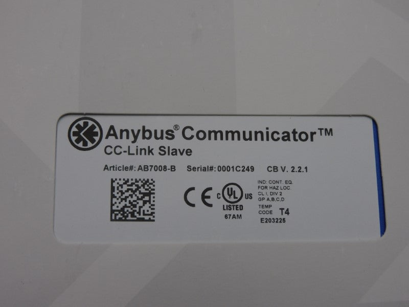 ANYBUS AB7008-B VER. 2.2.1 NSFS