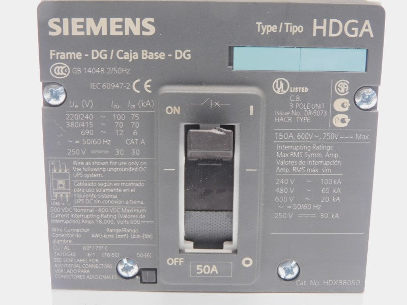 SIEMENS HDX3B050 600V 50A NSNP