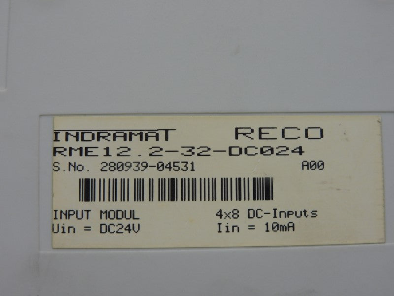 INDRAMAT RME12.2-32-DC024 24VDC UNMP