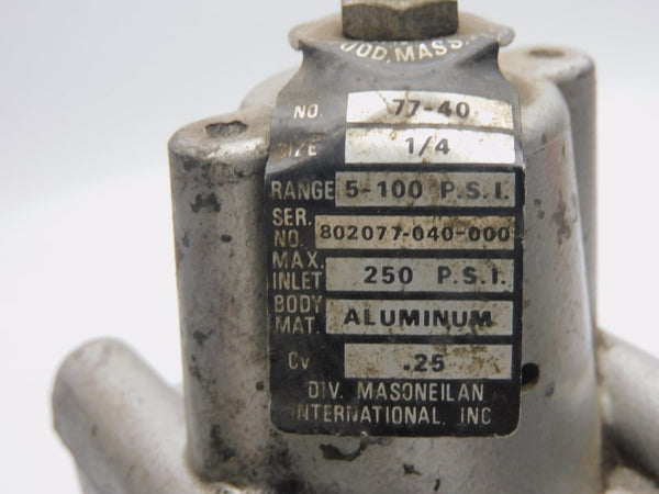 MASONEILAN 77-40 5-100PSI 1/4" UNMP