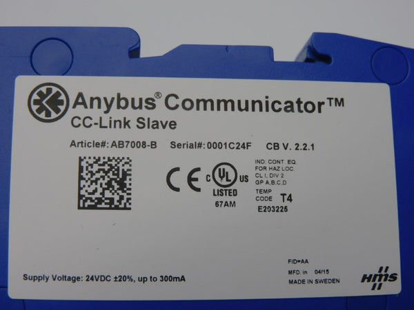 ANYBUS AB7008-B VER. 2.2.1 NSMP