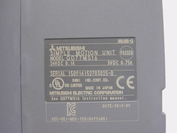 MITSUBISHI QD77MS16 24VDC 0.75A NSMP