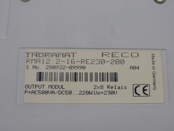 INDRAMAT RMA12.2-16-RE230-200 500VAC UNMP