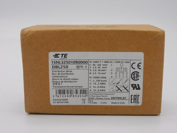 TE CONNECTIVITY 1SNL325010R0000 DBL250 1500VDC 250A NSMP