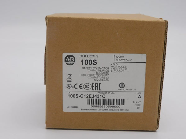 ALLEN BRADLEY 100S-C12EJ431C SER. A 24VDC 32A ( BR/WH) NSMP