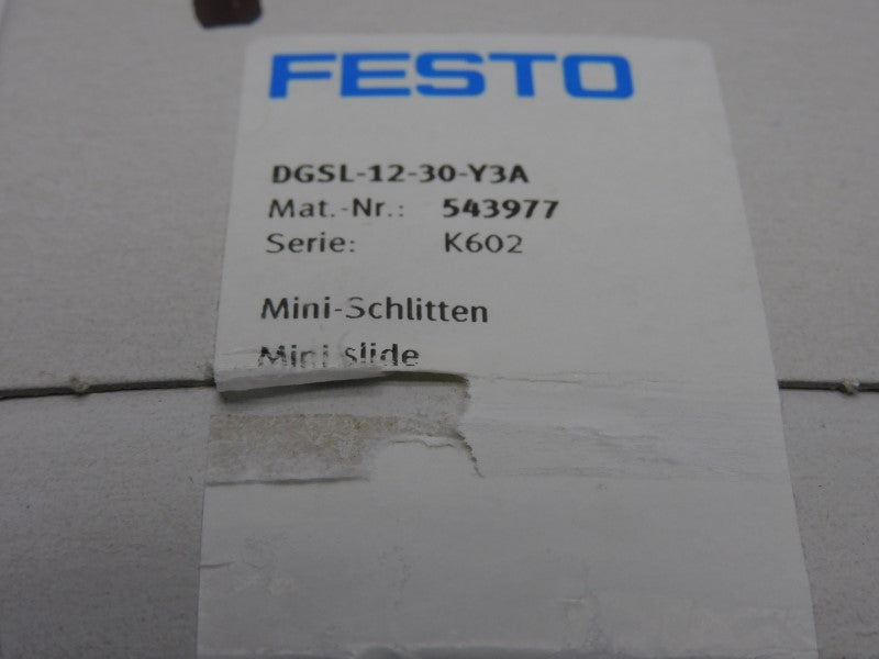 FESTO DGSL-12-30-Y3A 543977 NSFS