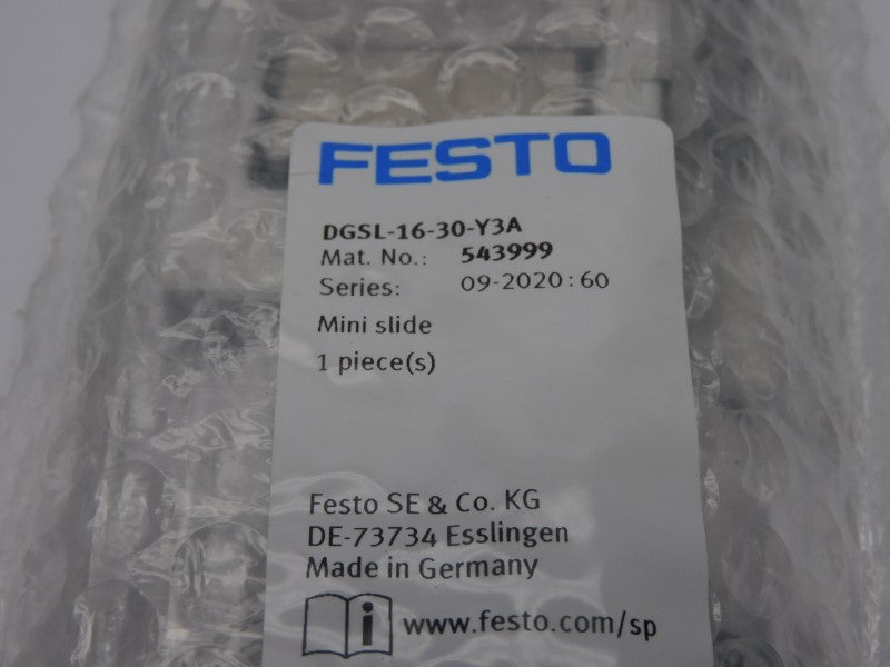 FESTO DGSL-16-30-Y3A 543999 NSMP