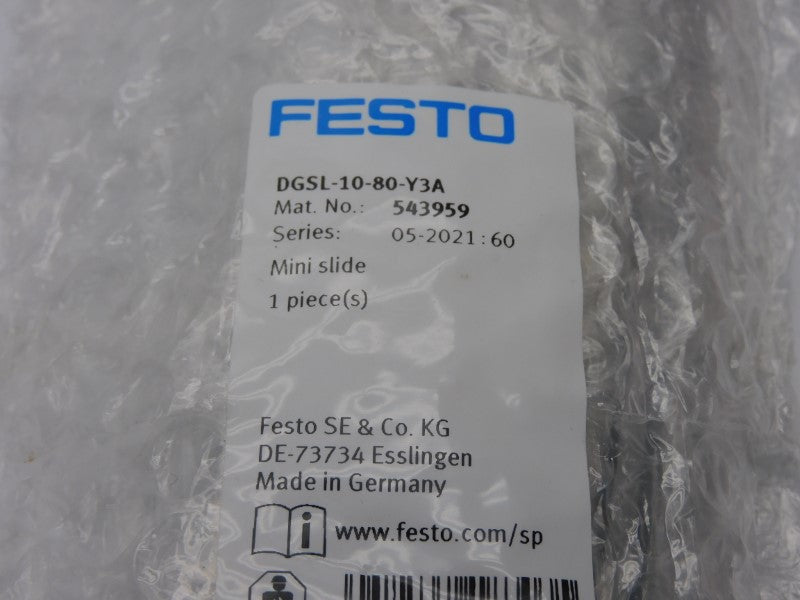 FESTO DGSL-10-80-Y3A 543959 NSMP