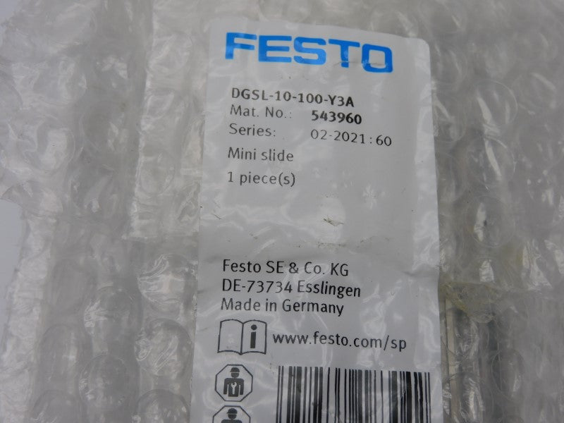 FESTO DGSL-10-100-Y3A 543960 NSMP
