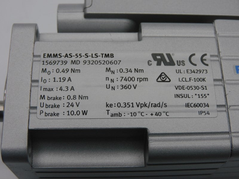 FESTO EMMS-AS-55-S-LS-TMB 1569739 360V 4.3A NSMP