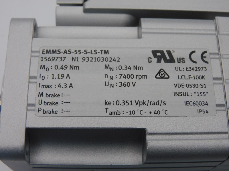 FESTO EMMS-AS-55-S-LS-TM 1569737 360V 4.3A NSMP