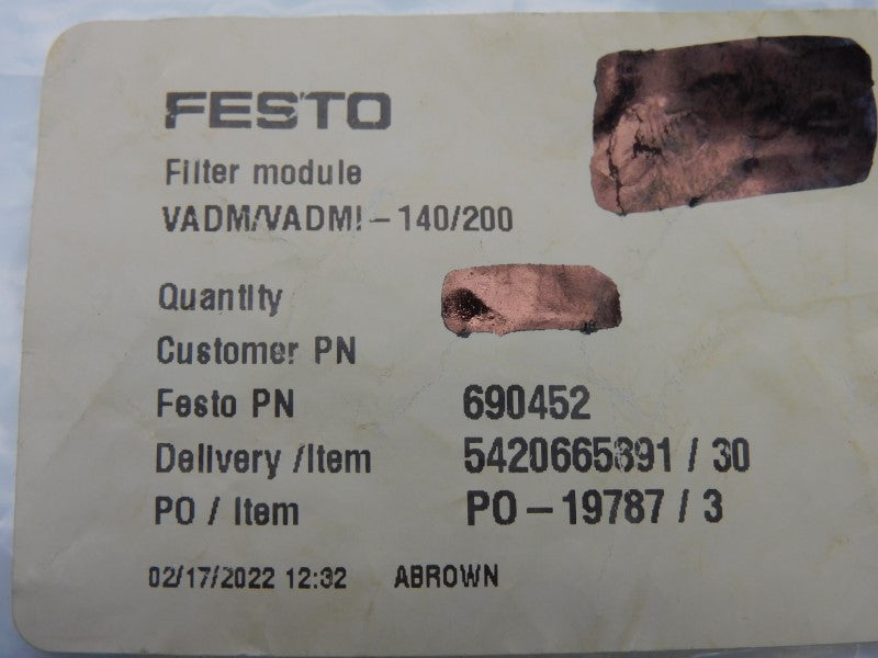 FESTO 690452 NSNP