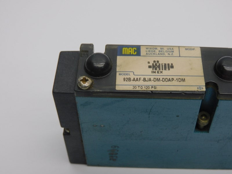 MAC 92B-AAF-BJA-DM-DDAP-1DM 24VDC 20-120PSI UNMP
