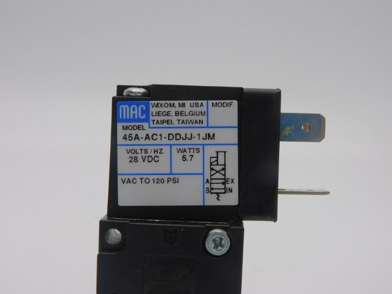 MAC 45A-AC1-DDJJ-1JM 28VDC 120PSI NSMP