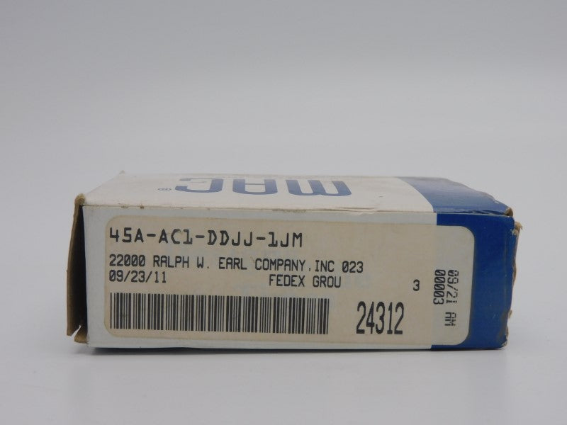 MAC 45A-AC1-DDJJ-1JM 28VDC 120PSI NSMP