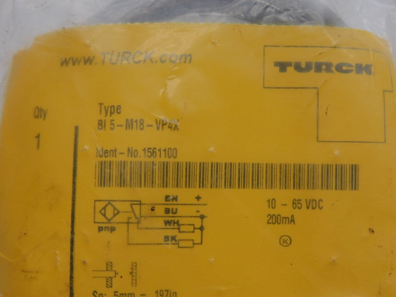TURCK BI5-M18-VP4X 1561100 10-65VDC NSMP