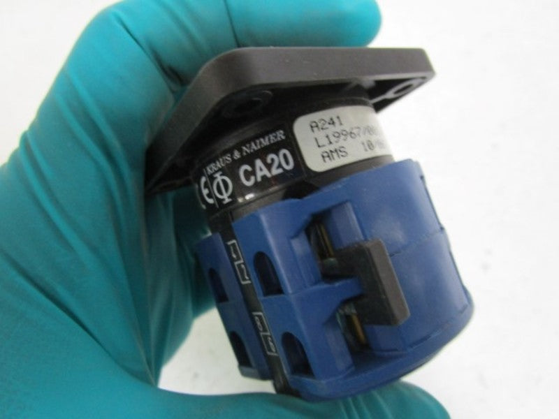 KRAUS & NAIMER ROTARY SWITCH CA20 A241-600 E (AS PICTURED) NSMP