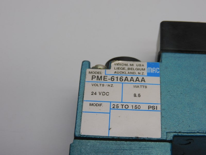MAC PME-616AAAA 24VDC 25-150PSI UNMP