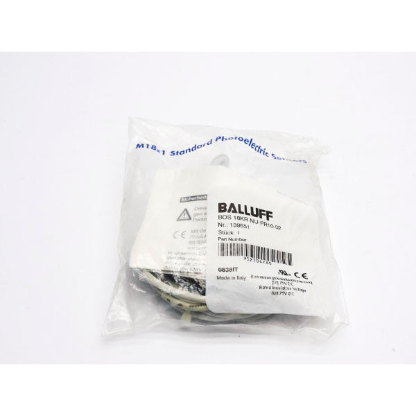 BALLUFF BOS18KR-NU-PR10-02 139551 75VDC NSMP