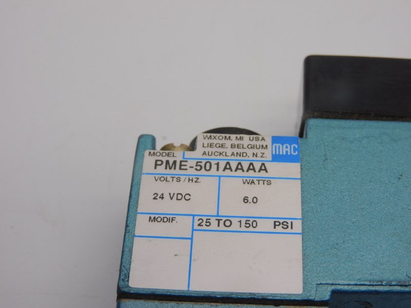 MAC PME-501AAAA 24VDC 25-150PSI NSNP
