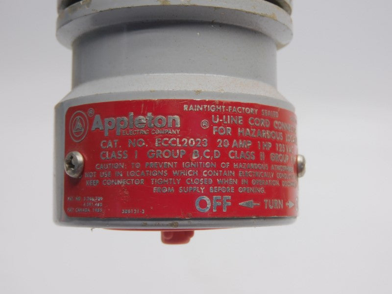 APPLETON ECCL2023 125VAC 20A UNMP