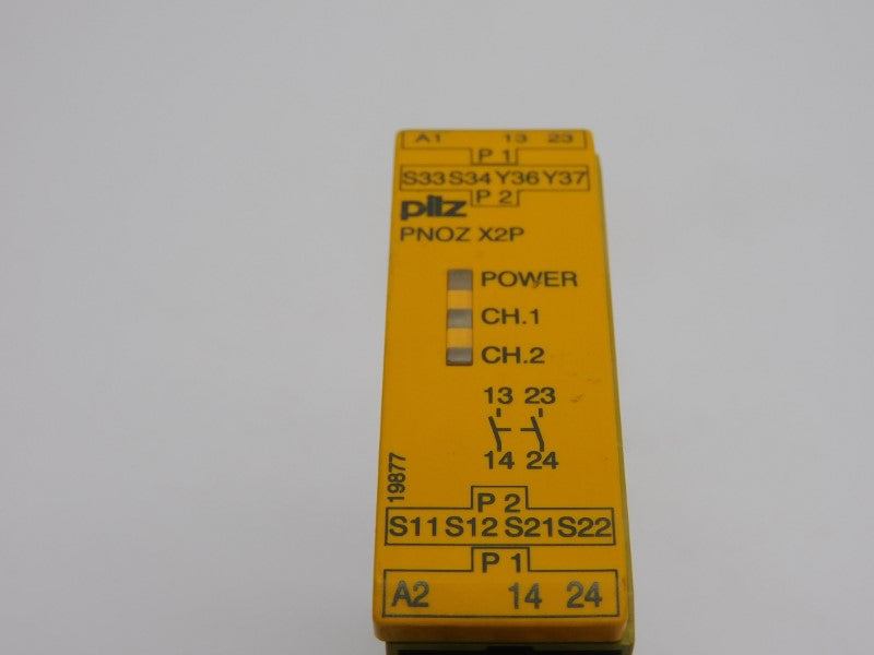 PILZ PNOZ-X2P-24VACDC-2N/O 777303 24VAC 6A (AS PICTURED) UNMP