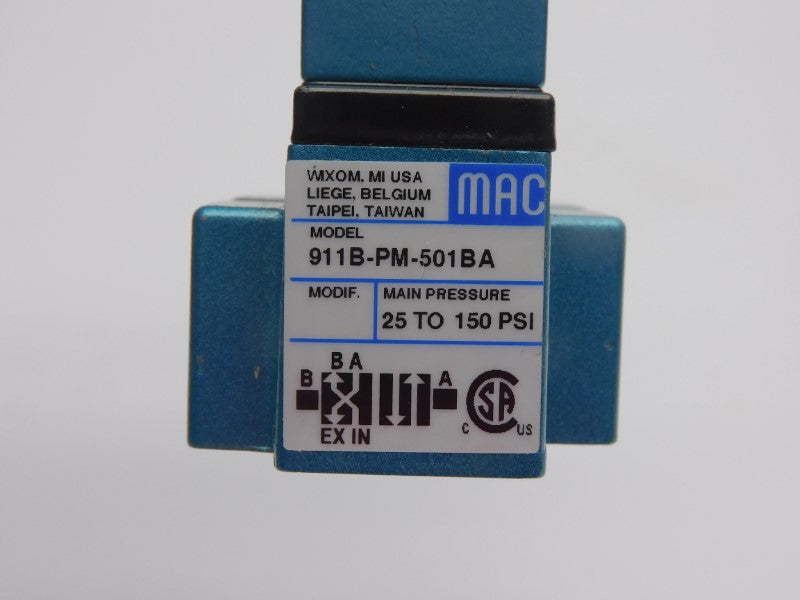 MAC 911B-PM-501BA 24VDC 25-150PSI NSNP