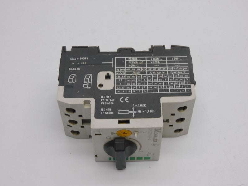KLOCKNER MOELLER PKZM0-4 SER. 02 690V 2.5-4.0A UNMP