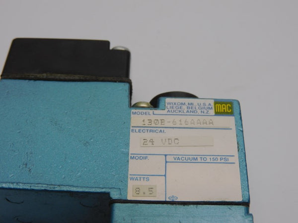 MAC 130B-616AAAA 24VDC 150PSI NSNP