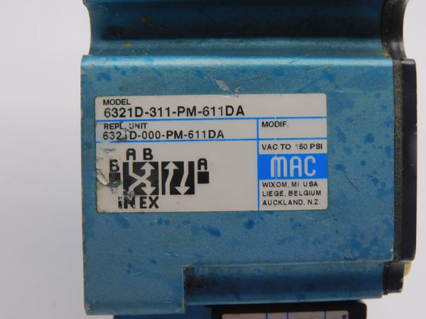 MAC 6321D-311-PM-611DA 24VDC 150PSI UNMP