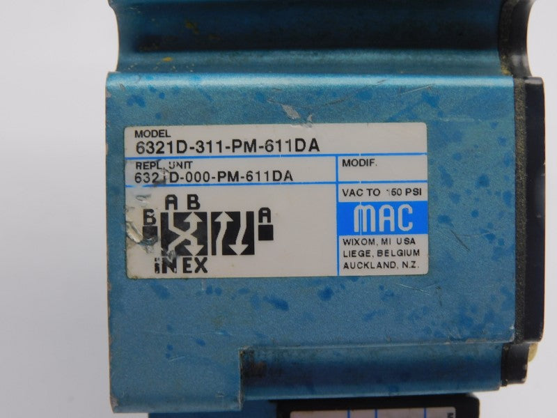 MAC 6321D-311-PM-611DA 24VDC 150PSI UNMP