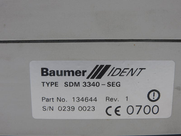 BAUMER OIS-P SDM3340-SEG 134644 REV. 1 UNMP